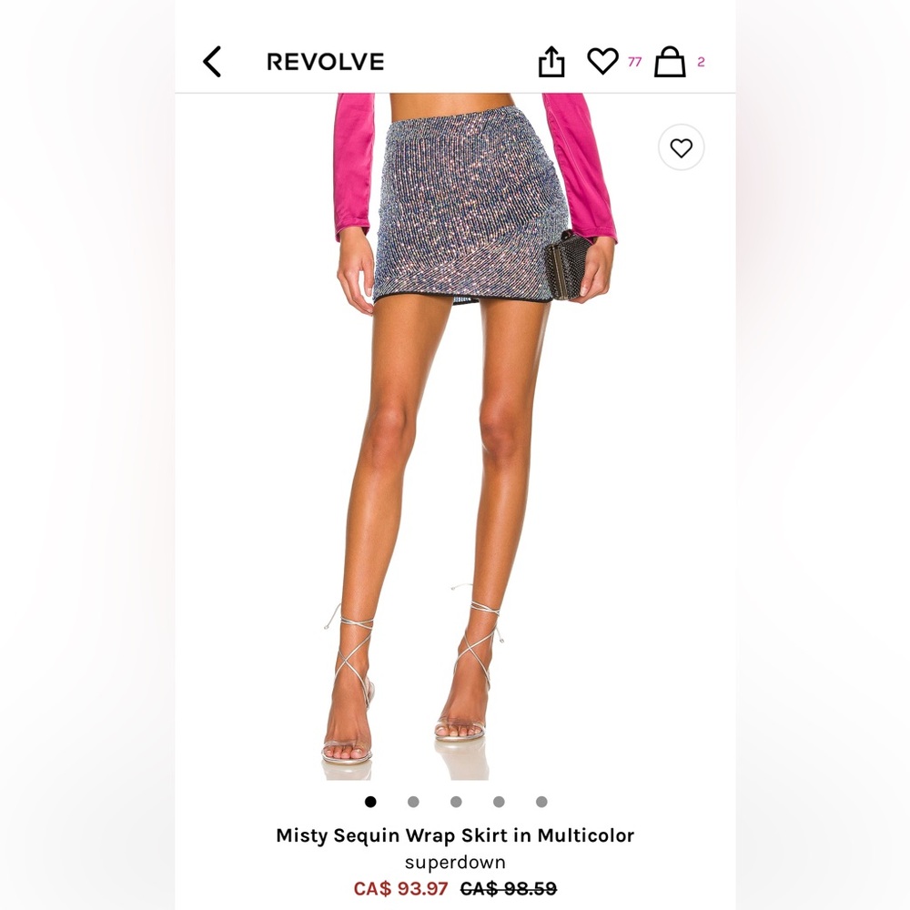 Super down glitter skirt.